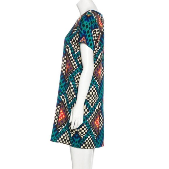 MARA HOFFMAN Blue Bazaar printed shift tee dress M - Picture 3 of 7